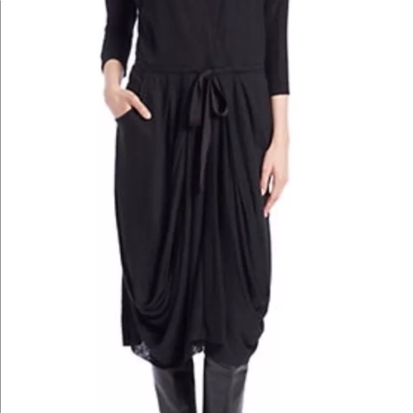 Free People Black Easy Knit Dress Size-M - Picture 5 of 5